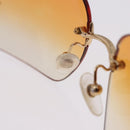 CHANEL Sunglasses metal Gold CC Auth BA14352M-12