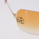 CHANEL Sunglasses metal Gold CC Auth BA14352M-6