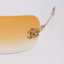 CHANEL Sunglasses metal Gold CC Auth BA14352M-7