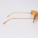 CHANEL Sunglasses metal Gold CC Auth BA14352M-8