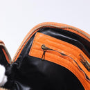 BOTTEGA VENETA INTRECCIATO Shoulder Bag Leather Orange Gold Auth BA14353-19