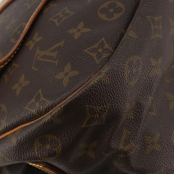 LOUIS VUITTON Monogram Saumur 35 Shoulder Bag M42254 LV Auth BA14354