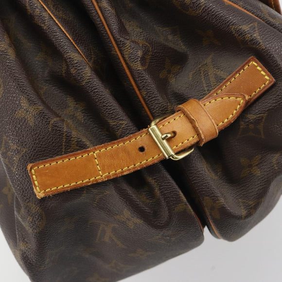 LOUIS VUITTON Monogram Saumur 35 Shoulder Bag M42254 LV Auth BA14354
