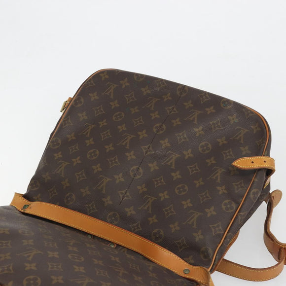 LOUIS VUITTON Monogram Saumur 35 Shoulder Bag M42254 LV Auth BA14354
