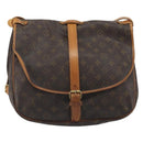 LOUIS VUITTON Monogram Saumur 35 Shoulder Bag M42254 LV Auth BA14354-2
