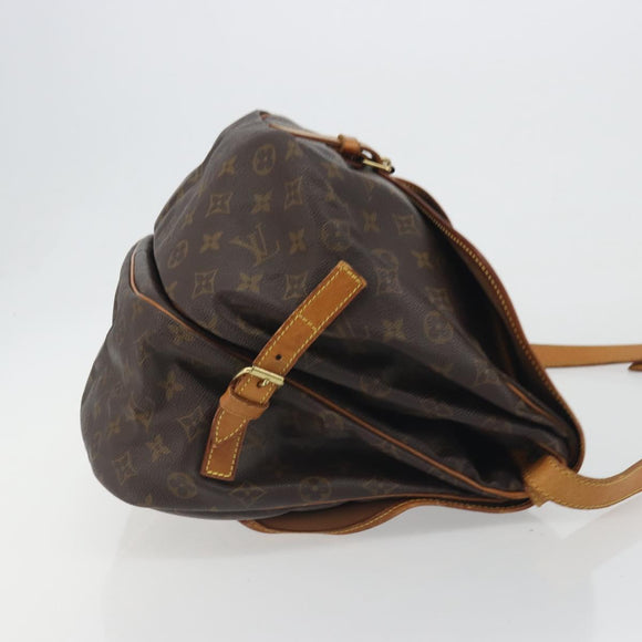 LOUIS VUITTON Monogram Saumur 35 Shoulder Bag M42254 LV Auth BA14354