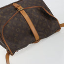 LOUIS VUITTON Monogram Saumur 35 Shoulder Bag M42254 LV Auth BA14354-6
