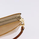 LOUIS VUITTON Monogram Vernis Lexington Pouch Beige M91010 LV Auth BA14356-14