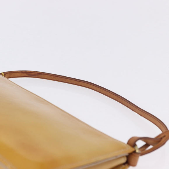 LOUIS VUITTON Monogram Vernis Lexington Pouch Beige M91010 LV Auth BA14356