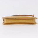 LOUIS VUITTON Monogram Vernis Lexington Pouch Beige M91010 LV Auth BA14356-9
