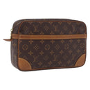 LOUIS VUITTON Monogram Compiegne 28 Clutch Bag M51845 LV Auth BA14359-1