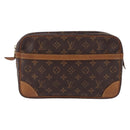 LOUIS VUITTON Monogram Compiegne 28 Clutch Bag M51845 LV Auth BA14359-13