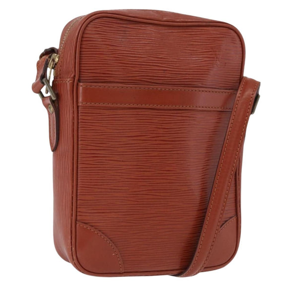 LOUIS VUITTON Epi Danube Shoulder Bag Brown M51694 LV Auth BA14360