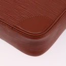 LOUIS VUITTON Epi Danube Shoulder Bag Brown M51694 LV Auth BA14360-16