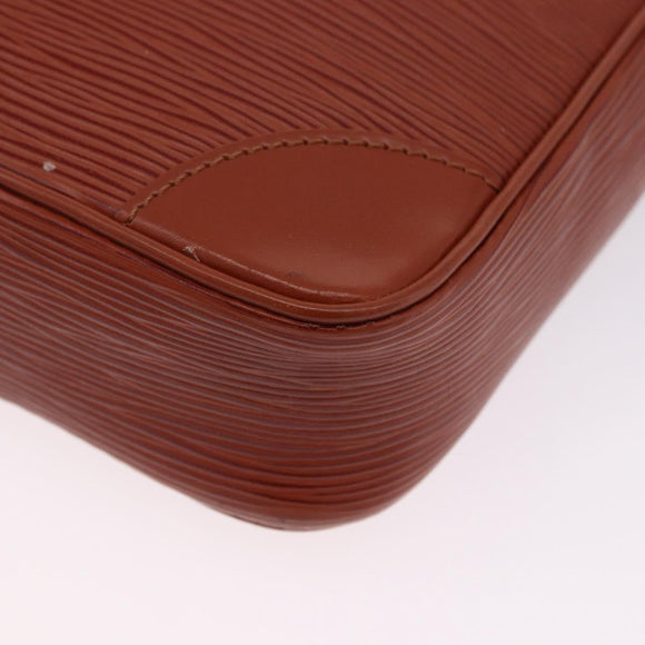 LOUIS VUITTON Epi Danube Shoulder Bag Brown M51694 LV Auth BA14360