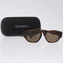 CHANEL Sunglasses plastic Brown CC Auth BA14362M-14