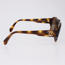CHANEL Sunglasses plastic Brown CC Auth BA14362M-6