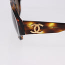 CHANEL Sunglasses plastic Brown CC Auth BA14362M-9
