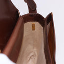 GUCCI Shoulder Bag Leather Brown Gold Auth BA14363A-18