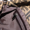 FENDI Zucca Canvas Mamma Baguette Shoulder Bag Brown Black Auth BA14364SAV-19