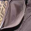 FENDI Zucca Canvas Mamma Baguette Shoulder Bag Brown Black Auth BA14364SAV-20