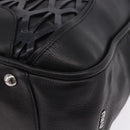Miu Miu Hand Bag Leather Navy Silver Auth BA14365A-15