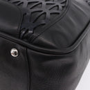 Miu Miu Hand Bag Leather Navy Silver Auth BA14365A-17