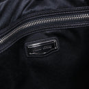 Miu Miu Hand Bag Leather Navy Silver Auth BA14365A-20