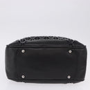 Miu Miu Hand Bag Leather Navy Silver Auth BA14365A-5