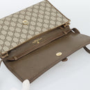 GUCCI GG Supreme Shoulder Bag PVC Beige Gold Auth BA14372-14