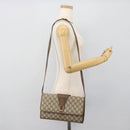 GUCCI GG Supreme Shoulder Bag PVC Beige Gold Auth BA14372-22