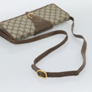 GUCCI GG Supreme Shoulder Bag PVC Beige Gold Auth BA14372-7