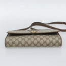 GUCCI GG Supreme Shoulder Bag PVC Beige Gold Auth BA14372-9