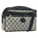 GUCCI GG Supreme Shoulder Bag PVC Navy Gold 001 56 0942 Auth BA14373-1
