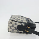 GUCCI GG Supreme Shoulder Bag PVC Navy Gold 001 56 0942 Auth BA14373-3
