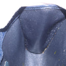 Christian Dior Trotter Canvas Chain Shoulder Bag Navy Gold Auth BA14376-19