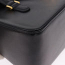 GIVENCHY Hand Bag Leather Black Gold Auth BA14377-9