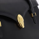 GIVENCHY Hand Bag Leather Black Gold Auth BA14377-17