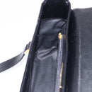GIVENCHY Hand Bag Leather Black Gold Auth BA14377-20