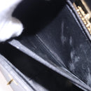 GIVENCHY Hand Bag Leather Black Gold Auth BA14377-12