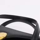 GIVENCHY Hand Bag Leather Black Gold Auth BA14377-8