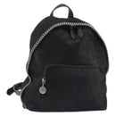 Stella MacCartney Falabella Chain Backpack Polyester Black 410905 Auth BA14378A-1