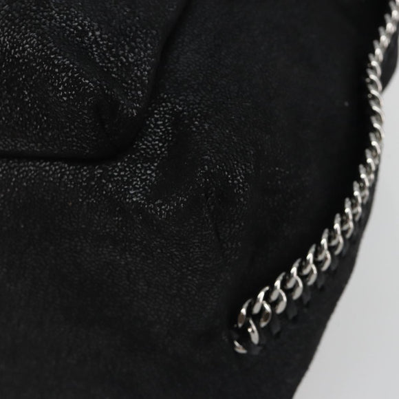 Stella MacCartney Falabella Chain Backpack Polyester Black 410905 Auth BA14378A