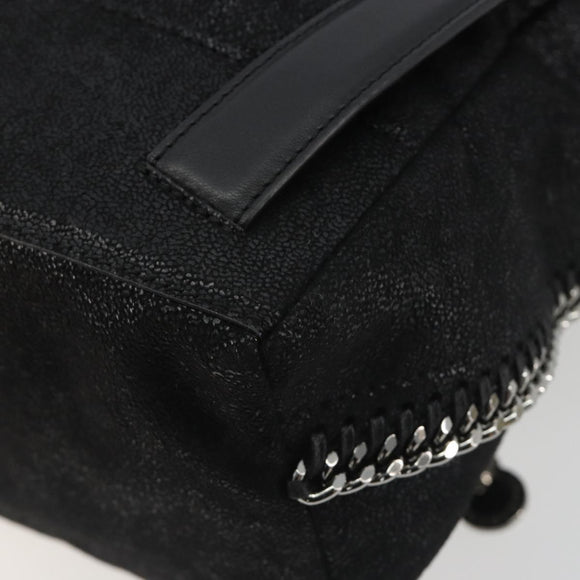 Stella MacCartney Falabella Chain Backpack Polyester Black 410905 Auth BA14378A