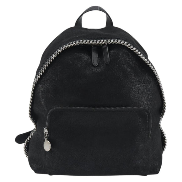 Stella MacCartney Falabella Chain Backpack Polyester Black 410905 Auth BA14378A