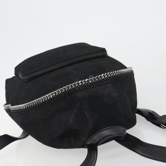 Stella MacCartney Falabella Chain Backpack Polyester Black 410905 Auth BA14378A