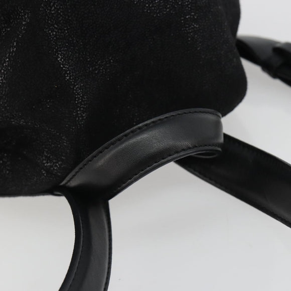 Stella MacCartney Falabella Chain Backpack Polyester Black 410905 Auth BA14378A