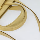 Salvatore Ferragamo Vala Hand Bag Suede Beige Gold Auth BA1438-7