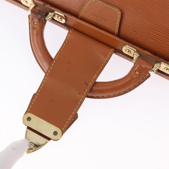 LOUIS VUITTON Epi Serviette Fermoir Bag Zipangu Gold M54358 Auth BA14383