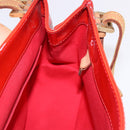 LOUIS VUITTON Monogram Vernis Biscayne Bay GM Bag Rouge M91287 LV Auth BA14386-18